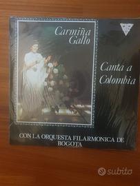 DISCO VINILE CARMINA GALLO: CANTA A COLOMBIA