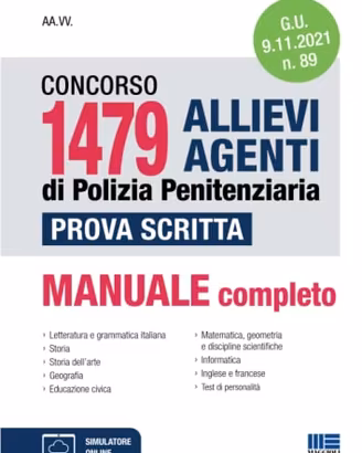 Concorso 1479 Allievi Agenti Polizia Penitenziaria