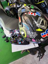 Casco SHERATAN JET UFO GRAPHIC 2.0 + Guanti moto