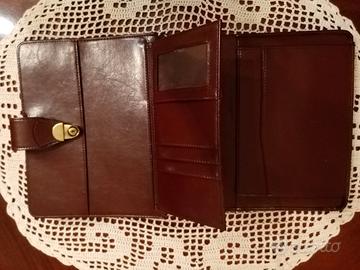 Porta agenda in cuoio NUOVO ANCORA IN SCATOLA 