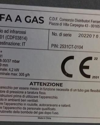 Stufa a gas