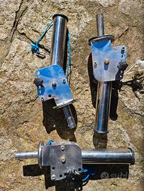 Porta canna da barca in acciaio inox 316