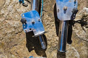 Porta canna da barca in acciaio inox 316