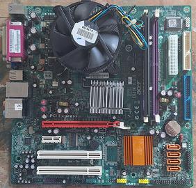 Blocco 775 Scheda Madre + CPU + Ram
