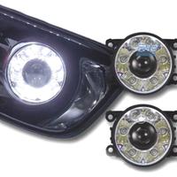 FARI ANABBAGLIANTI A LED LUCE DIURNA FONDO CROMATO