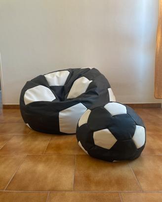 Pouf a sacco pallone da calcio