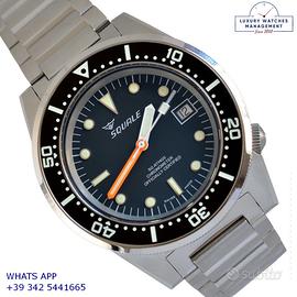 SQUALE Black classic Diver 1521 COSC 50 Atmos New