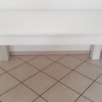 tavolo allungabile legno massello bianco Altacorte