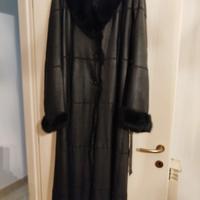 Cappotto nero in lapin