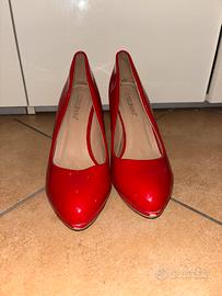 Décolleté Tulipano rosse in pelle – n. 40