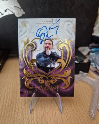 topps wwe royalty cm punk auto/99