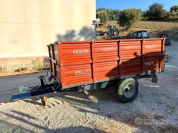Rimorchio agricolo carro Ubaldi ribaltabile 50 q