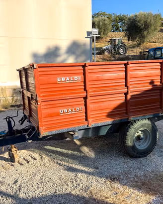 Rimorchio agricolo carro Ubaldi ribaltabile 50 q