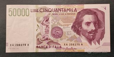 50000 Lire Bernini 2° Tipo Sostitutiva XA SPL+