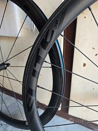 Ruote Carbonio Elitewheels rim brake 38mm copert.