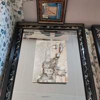 Quadri con inserto laccato argento 925