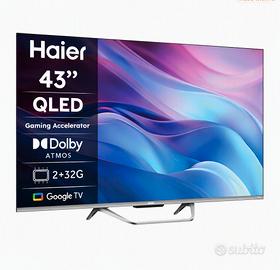 Televisore HAIER 43" QLED 4K Smart Google TV NUOVA