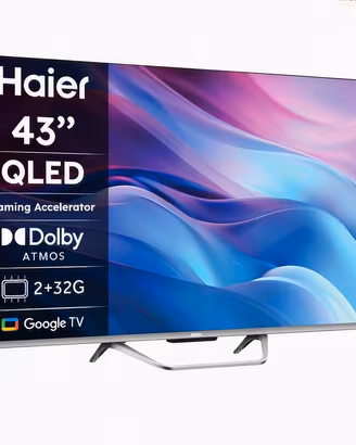 Televisore HAIER 43" QLED 4K Smart Google TV NUOVA
