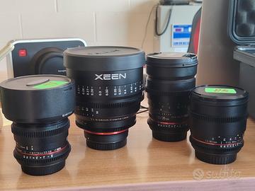 ottiche cine samyang xeen  walimex pro cine lens