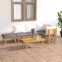 Set Divani da Giardino 6 pz con Cuscini in Massell