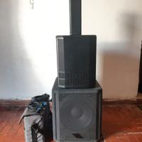 Impianto audio subwoofer cassa line array per dj