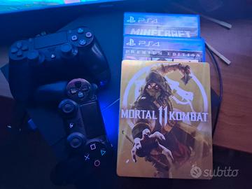 PS4 FAT+3 GIOCHI+2 CONTROLLER