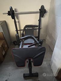 Panca Multifunzione Fitness + Kit Pesi