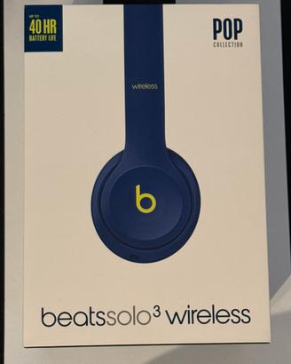 Beats by Dr. Dre Sole3 Wireless Collezione Pop Blu