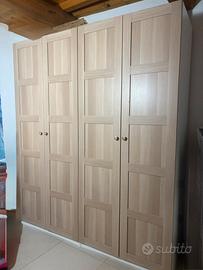 Armadio legno 4 ante