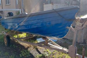 barca lancia motore e carrello