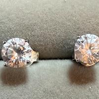 Orecchini lobo brillante grande