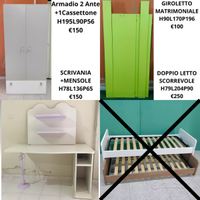 MOBILI COLOMBINI NUOVI LETTI ARMADIO SCRIVANIA