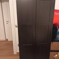 Armadio IKEA RAKKESTAD 2 ante 
marrone-nero