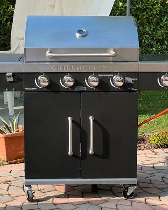 Barbecue a gas, 4 fuochi, 70 x 42 cm, 19,7 kW