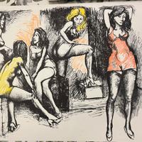 Guttuso litografia quadro