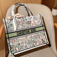 Borsa tote in jacquard ricamata Dior