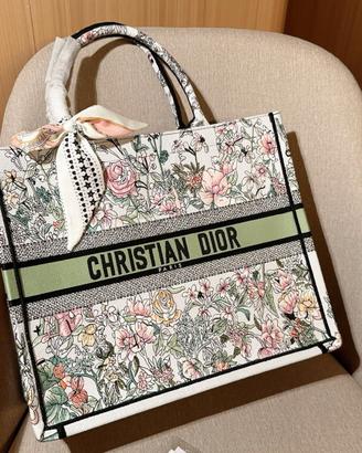Borsa tote in jacquard ricamata Dior