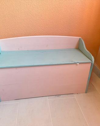 2 casse panche legno massello 
