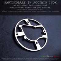 PIASTRA IN ACCIAIO INOX  per MBK Booster