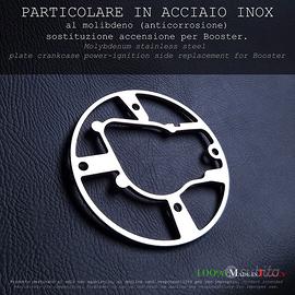 PIASTRA IN ACCIAIO INOX  per MBK Booster