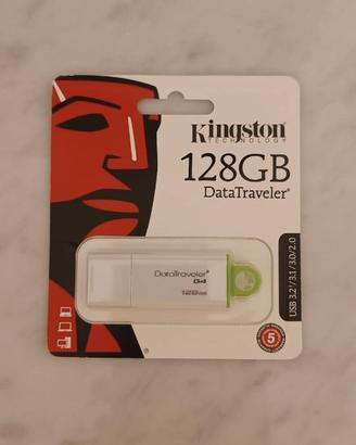Chiavetta USB Kingston 128GB DataTraveler G4 NUOVA