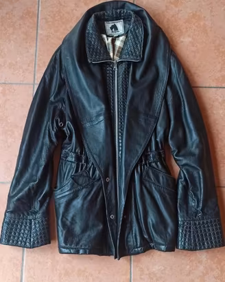 Giubbotto donna in vera pelle Rufus anni 80, tg 44