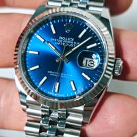 Rolex DJ 36 blu 126234 oro bianco jubilee 2024  