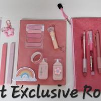 set cancelleria agenda astuccio penne matite 