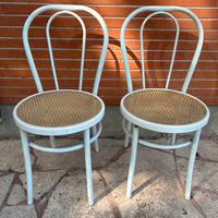 2 sedie thonet in metallo