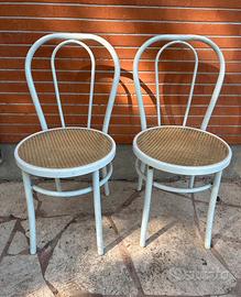 2 sedie thonet in metallo