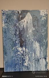 Tela astratta dipinta a mano.