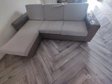 Divano 3 posti con contenitore e letto