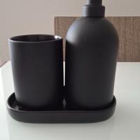 Porta sapone e porta spazzolino per denti