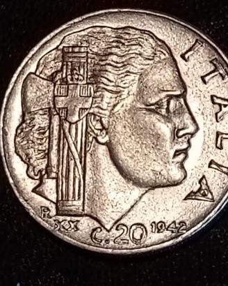 20 Centesimi Lire 1942 Regno d'Italia